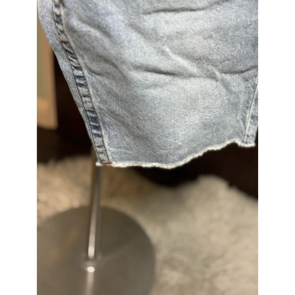 New True Religion Ricky Relaxed Straight W33 Raw Hem Shorts Retail $80